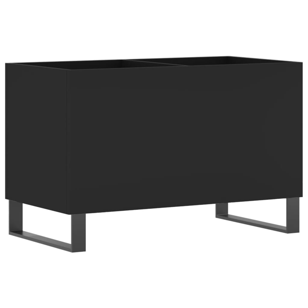 Vidaxl platenkast 74,5x38x48 cm bewerkt hout zwart