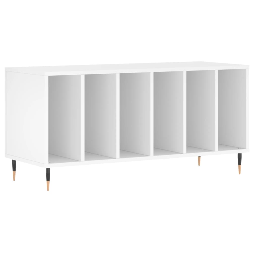 Vidaxl platenkast 100x38x48 cm bewerkt hout wit