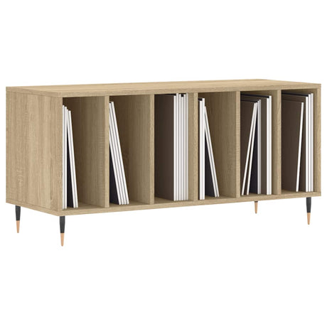 Vidaxl platenkast 100x38x48 cm bewerkt hout sonoma eikenkleurig