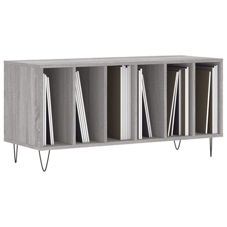 Vidaxl platenkast 100x38x48 cm bewerkt hout grijs sonoma eikenkleurig