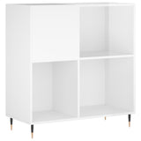 Vidaxl platenkast 84,5x38x89 cm bewerkt hout hoogglans wit