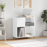 Vidaxl platenkast 84,5x38x89 cm bewerkt hout hoogglans wit