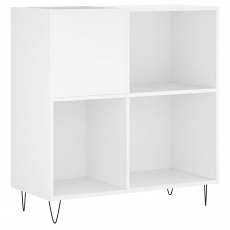 Vidaxl platenkast 84,5x38x89 cm bewerkt hout wit