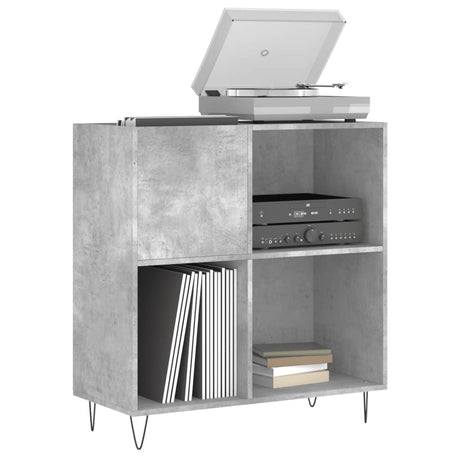 Vidaxl platenkast 84,5x38x89 cm bewerkt hout betongrijs