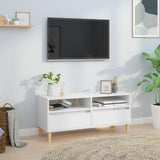 Vidaxl tv-meubel 100x34,5x44,5 cm bewerkt hout wit