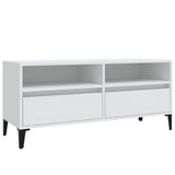 Vidaxl tv-meubel 100x34,5x44,5 cm bewerkt hout wit