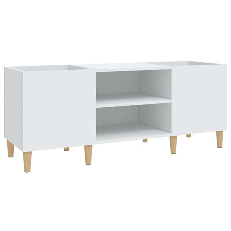 Vidaxl platenkast 121x38x48 cm bewerkt hout wit