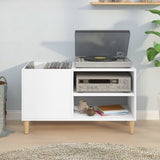 Vidaxl platenkast 84,5x38x48 cm bewerkt hout wit