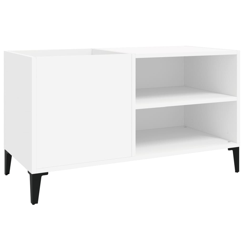 Vidaxl platenkast 84,5x38x48 cm bewerkt hout wit