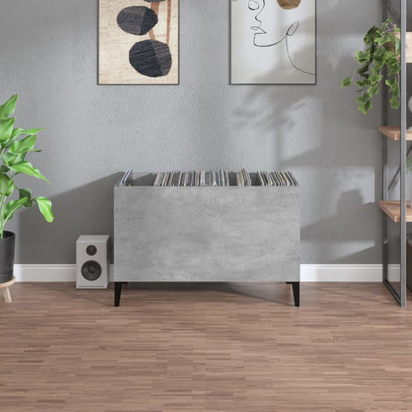 Vidaxl platenkast 74,5x38x48 cm bewerkt hout betongrijs