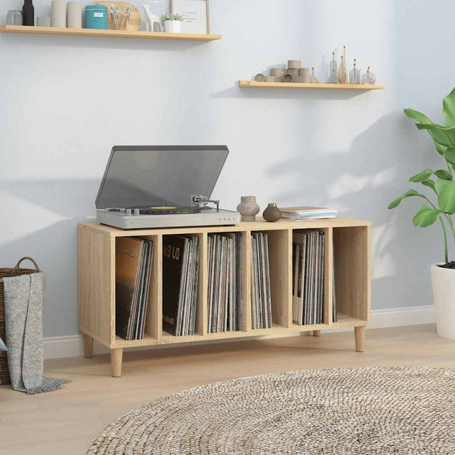 Vidaxl platenkast 100x38x48 cm bewerkt hout sonoma eikenkleurig