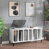 Vidaxl platenkast 100x38x48 cm bewerkt hout wit