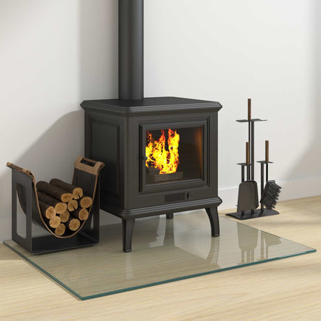 Vidaxl vuurplaats glazen plaat transparant 80 x 60 cm glas