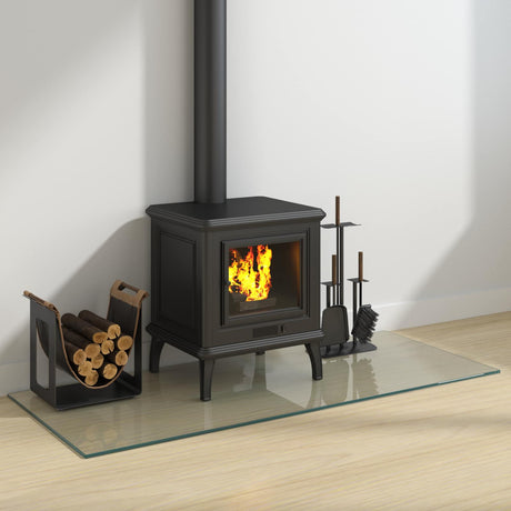 Vidaxl vuurplaats glazen plaat transparant 120 x 50 cm glas