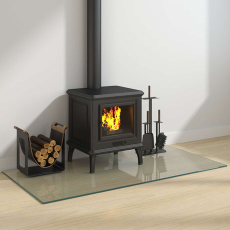 Vidaxl vuurplaats glazen plaat transparant 120 x 60 cm glas