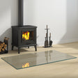 Vidaxl vuurplaats glazen plaat transparant 100 x 60 cm glas