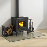 Vidaxl vuurplaats glazen plaat transparant 100 x 60 cm glas