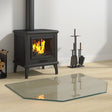Vidaxl vuurplaats glazen plaat transparant 80 x 60 cm glas