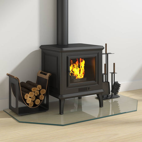 Vidaxl vuurplaats glazen plaat transparant 100 x 50 cm glas