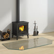 Vidaxl vuurplaats glazen plaat transparant 120 x 60 cm glas