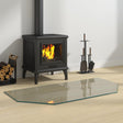 Vidaxl vuurplaats glazen plaat doorzichtig 100 x 50 cm glas