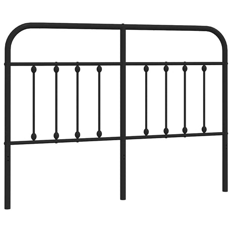 Vidaxl vervangend hoofdbord metaal zwart 150 cm
