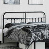 Vidaxl vervangend hoofdbord metaal zwart 160 cm