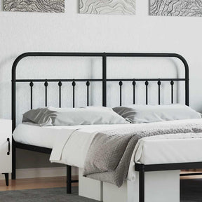 Vidaxl vervangend hoofdbord metaal zwart 160 cm
