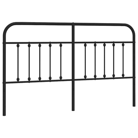 Vidaxl vervangend hoofdbord metaal zwart 180 cm