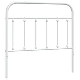 Vidaxl vervangend hoofdbord metaal wit 100 cm