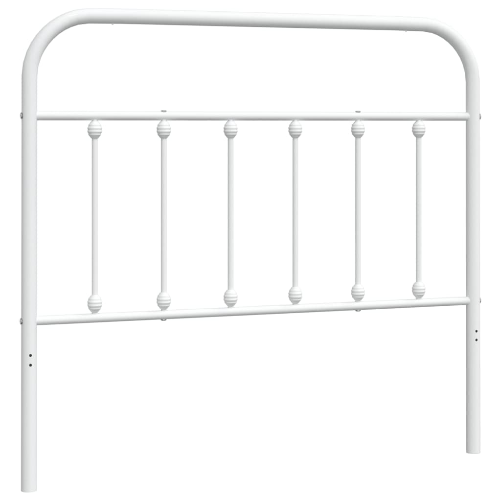 Vidaxl vervangend hoofdbord metaal wit 107 cm