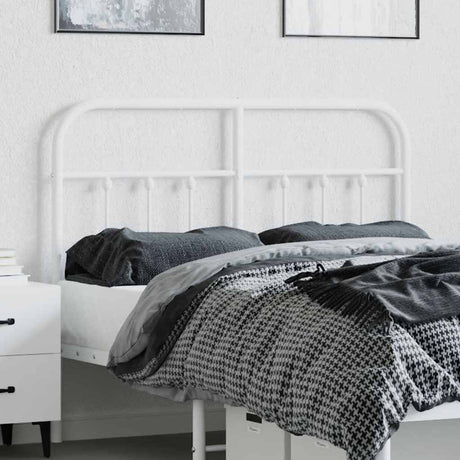 Vidaxl vervangend hoofdbord metaal wit 120 cm