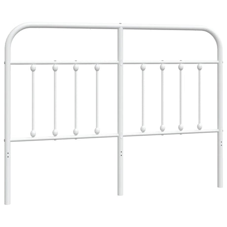 Vidaxl vervangend hoofdbord metaal wit 135 cm