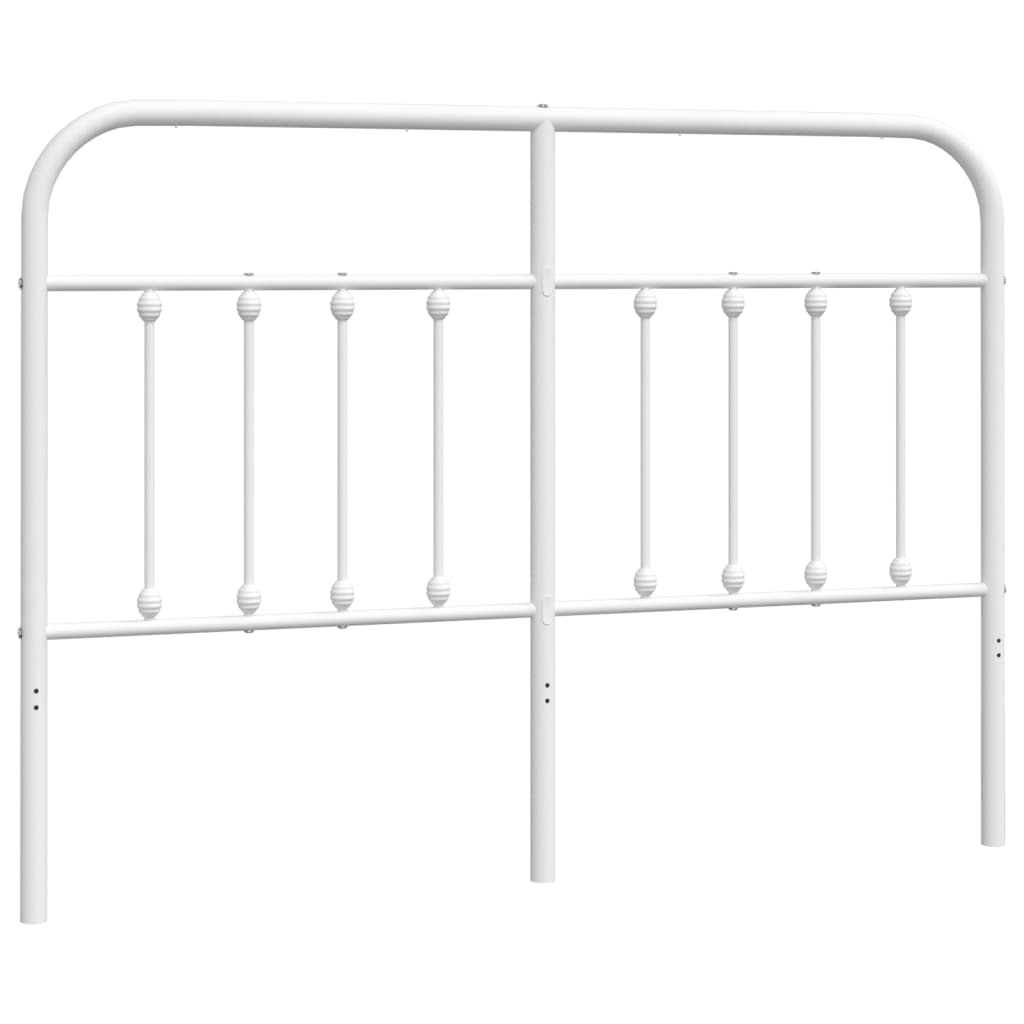 Vidaxl vervangend hoofdbord metaal wit 140 cm