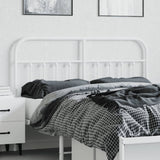 Vidaxl vervangend hoofdbord metaal wit 140 cm
