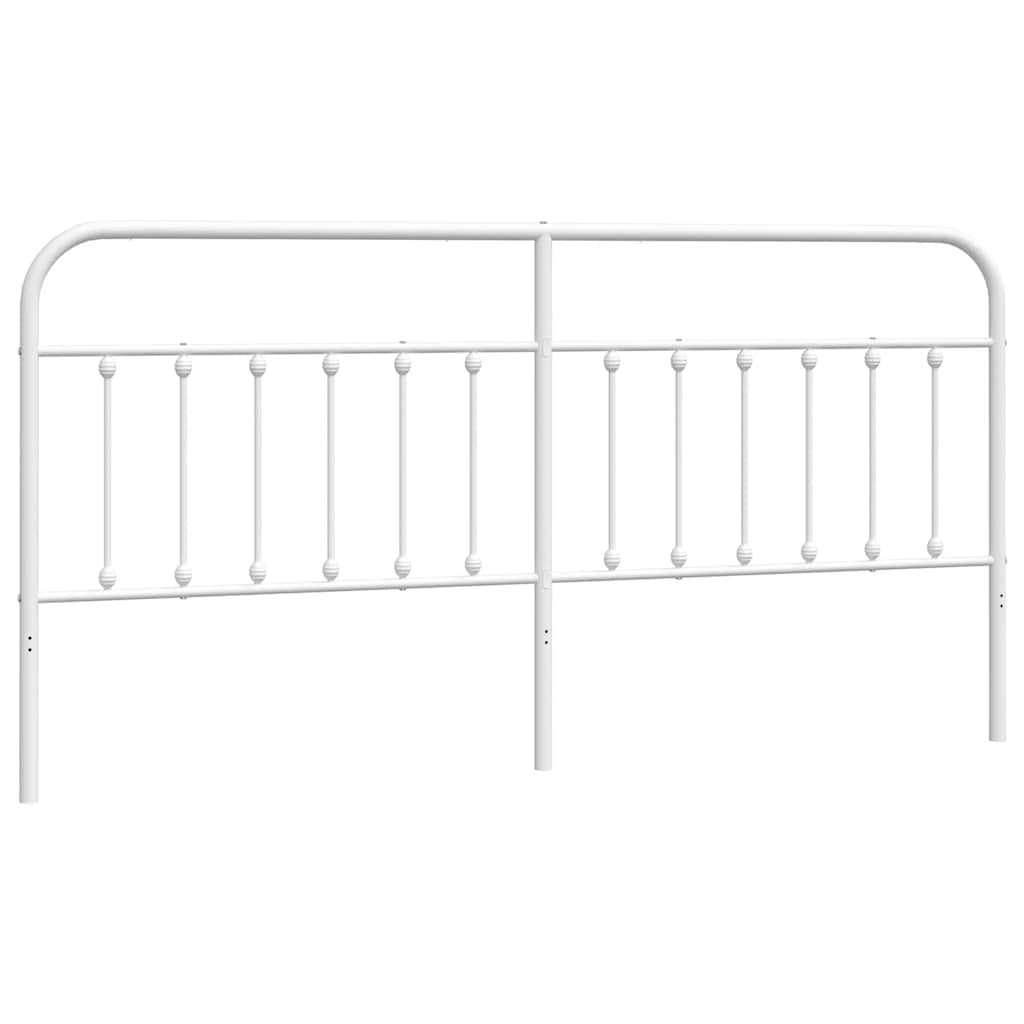 Vidaxl vervangend hoofdbord metaal wit 200 cm