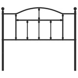 Vidaxl vervangend hoofdbord 107 cm metaal zwart