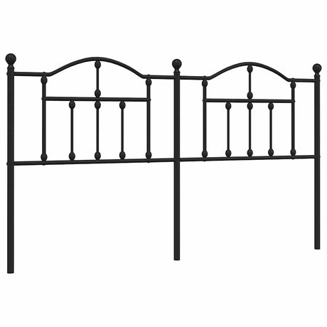 Vidaxl vervangend hoofdbord 160 cm metaal zwart
