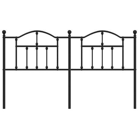 Vidaxl vervangend hoofdbord 160 cm metaal zwart