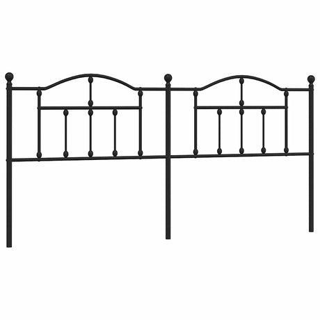 Vidaxl vervangend hoofdbord 193 cm metaal zwart
