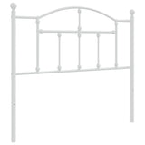 Vidaxl vervangend hoofdbord 100 cm metaal wit