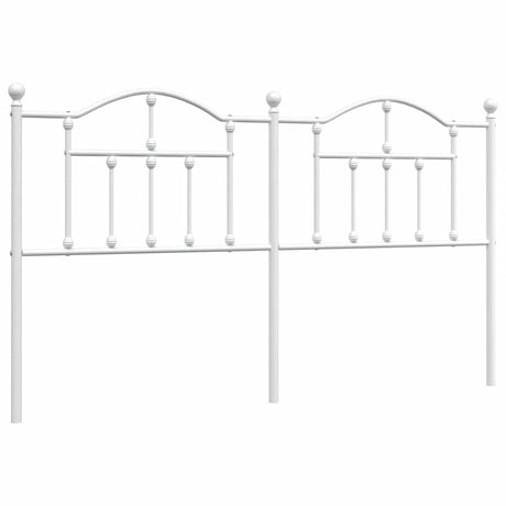 Vidaxl vervangend hoofdbord 180 cm metaal wit