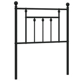 Vidaxl vervangend hoofdbord 75 cm metaal zwart