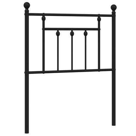 Vidaxl vervangend hoofdbord 75 cm metaal zwart
