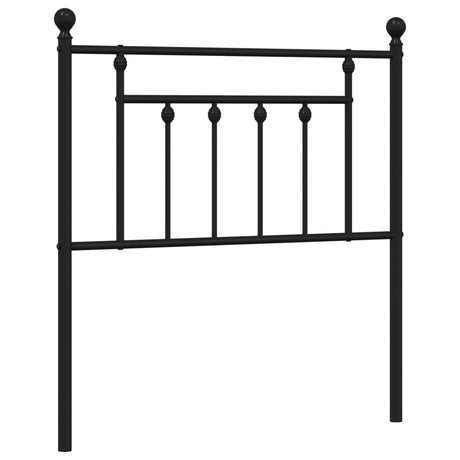 Vidaxl vervangend hoofdbord 80 cm metaal zwart