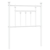 Vidaxl vervangend hoofdbord 75 cm metaal wit