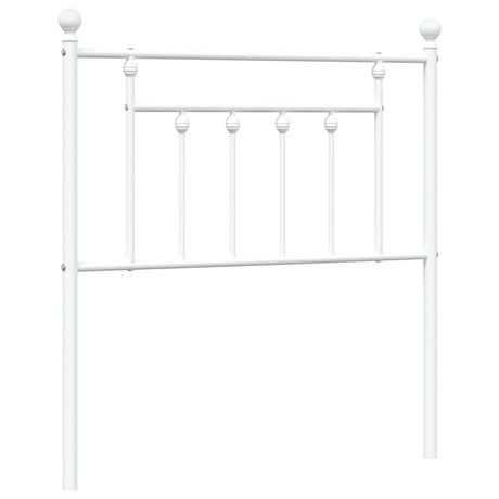 Vidaxl vervangend hoofdbord 80 cm metaal wit