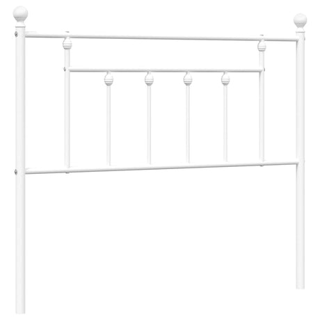 Vidaxl vervangend hoofdbord 100 cm metaal wit