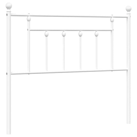 Vidaxl vervangend hoofdbord 107 cm metaal wit
