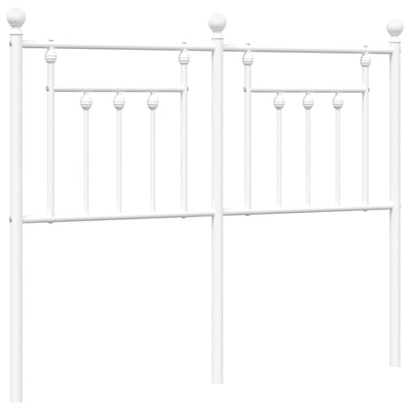Vidaxl vervangend hoofdbord 120 cm metaal wit